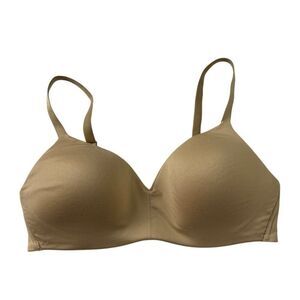 Calvin Klein Beige Padded Bra M B75 Underwire Adjustable Straps